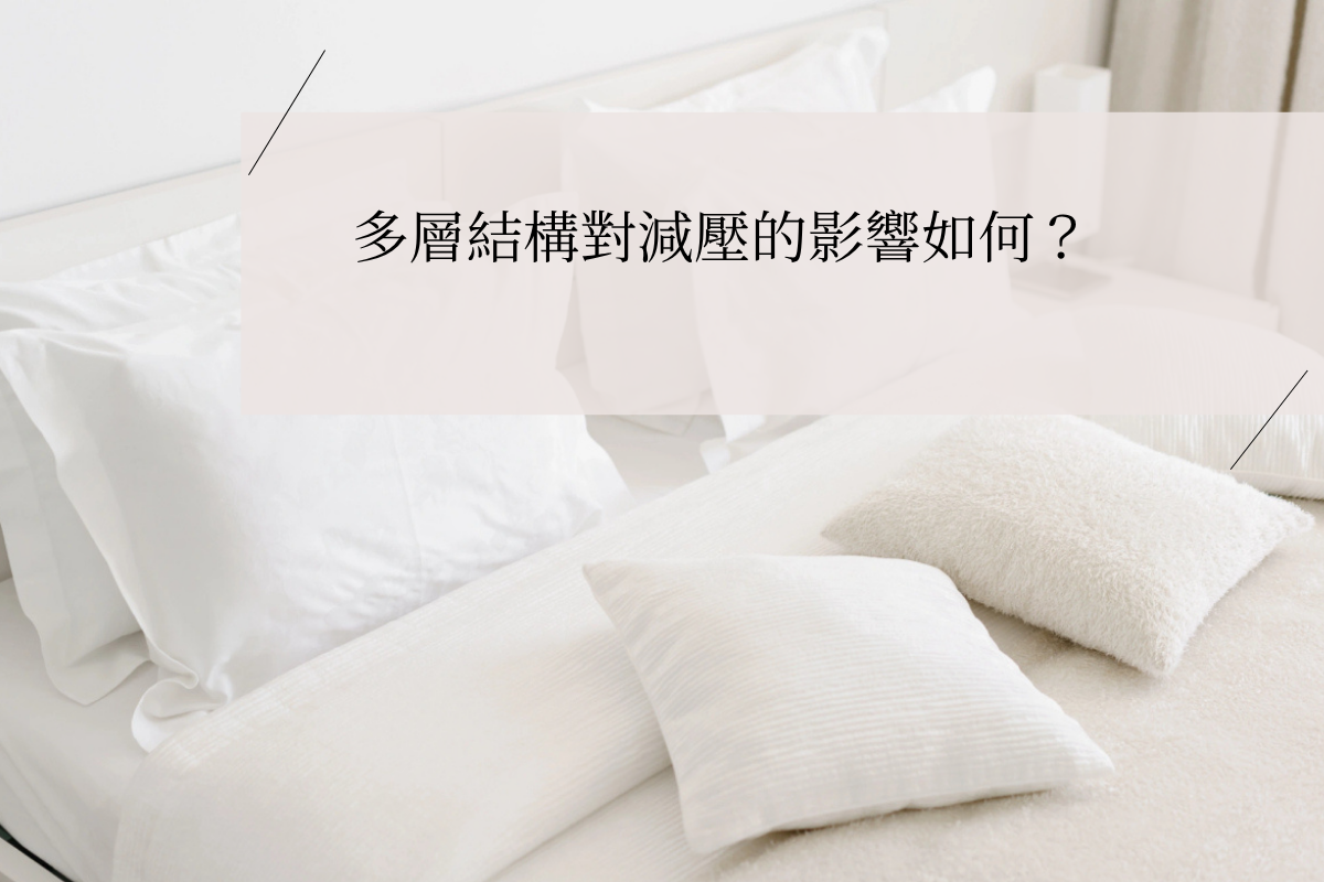 Close-up of a multi-layer mattress with plush white pillows and bedding, representing the comfort, pressure distribution, and structural support benefits of layered memory foam and high-density materials.